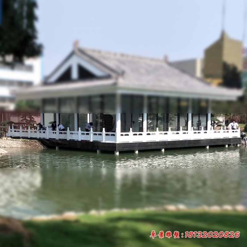 汉白玉石栏板，栏杆石雕 