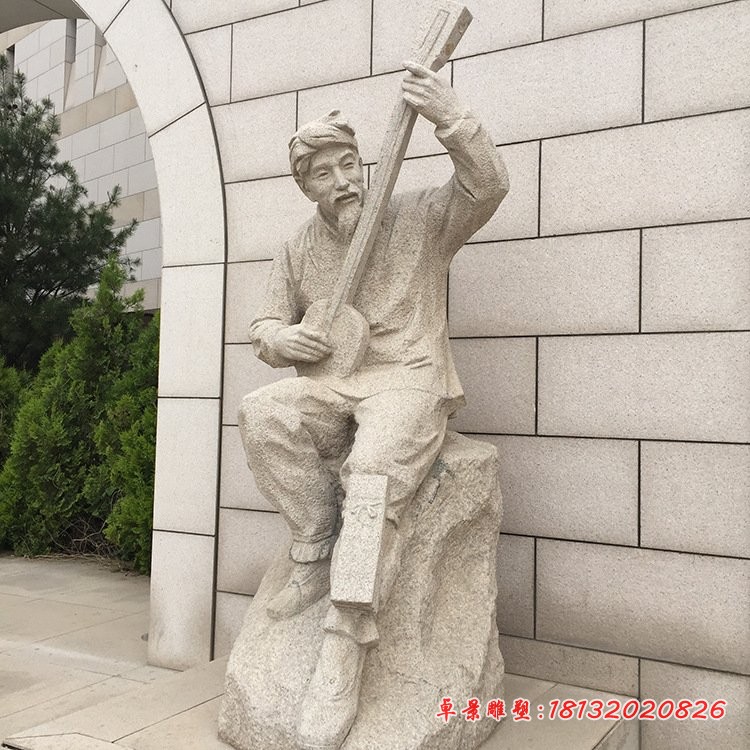 抗战时期人物石雕，纪念石雕 