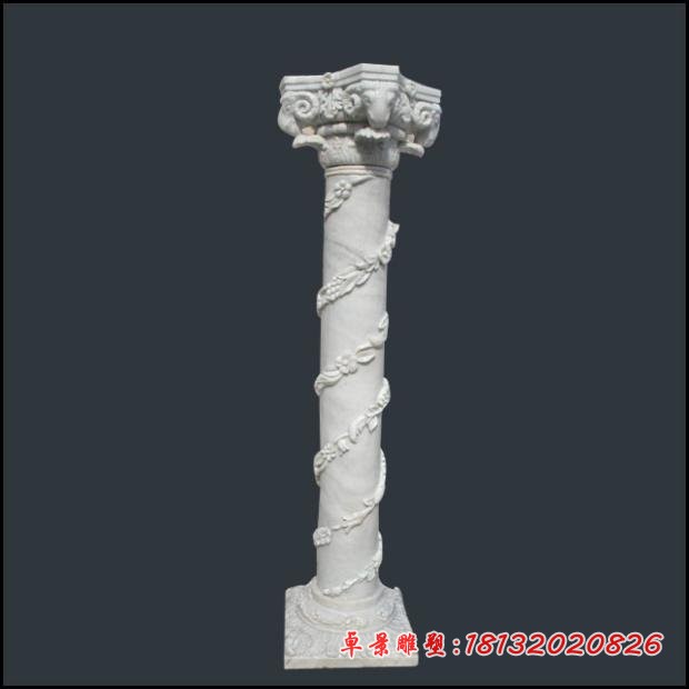 罗马柱石雕，大理石罗马柱 (4)