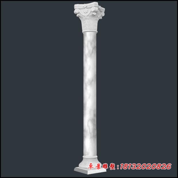 罗马柱石雕，大理石罗马柱 (5)