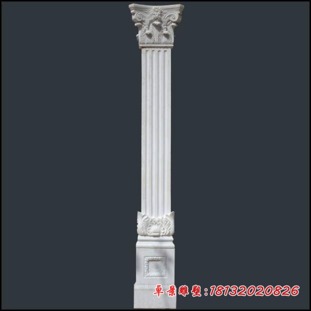 罗马柱石雕，大理石罗马柱 (6)