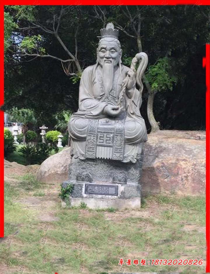 三清祖师石雕 青石神像石雕 