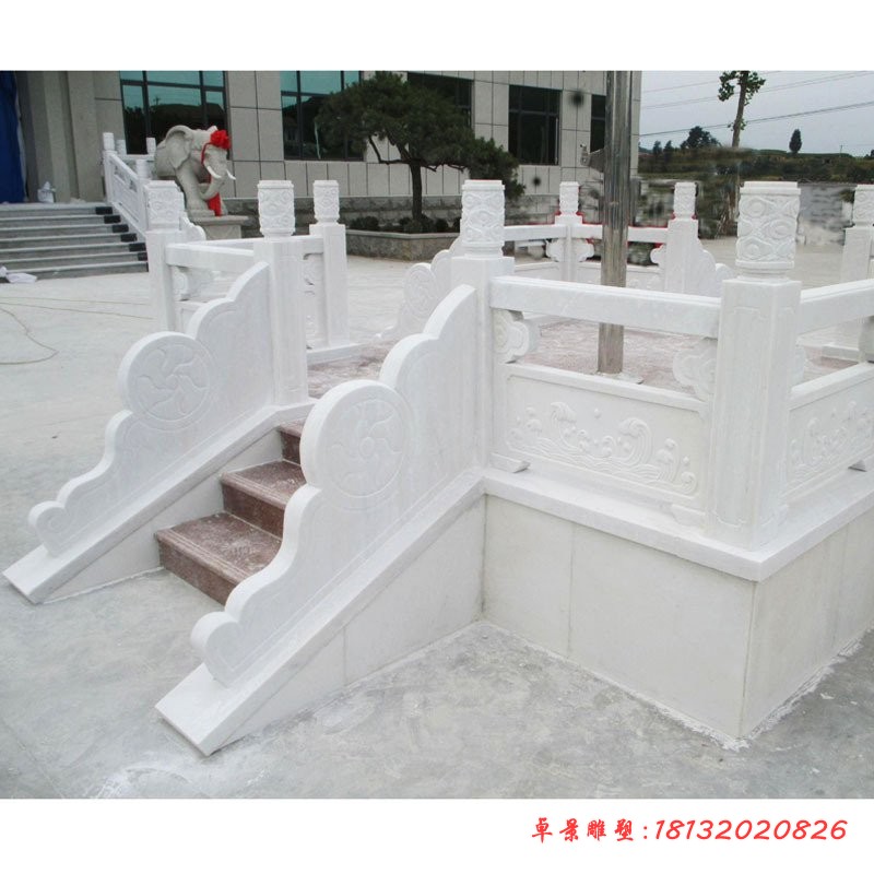 升旗台石雕，汉白玉升旗台