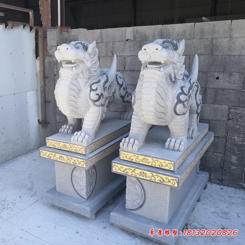 石雕貔貅，大理石古代神兽 