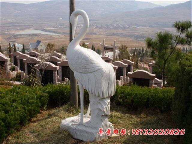 石雕仙鹤动物石雕