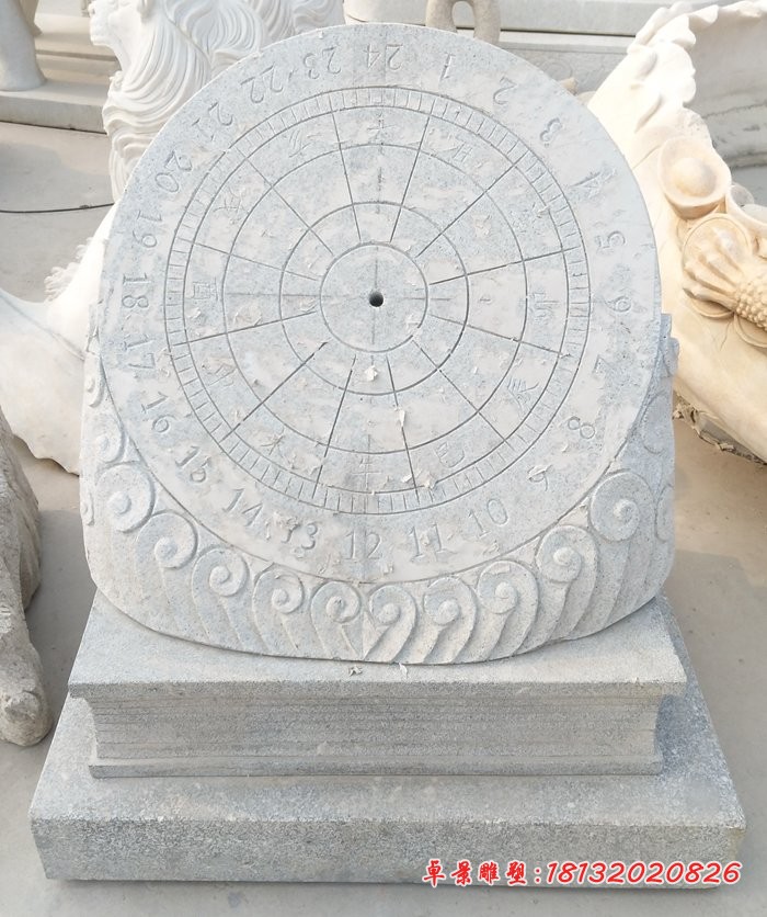 大理石书籍日晷 学校石雕日晷