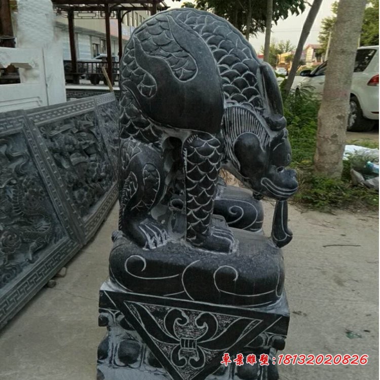 避水兽石雕 门口古代神兽石雕 
