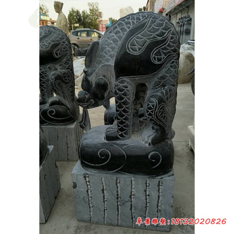 避水兽石雕 门口古代神兽石雕