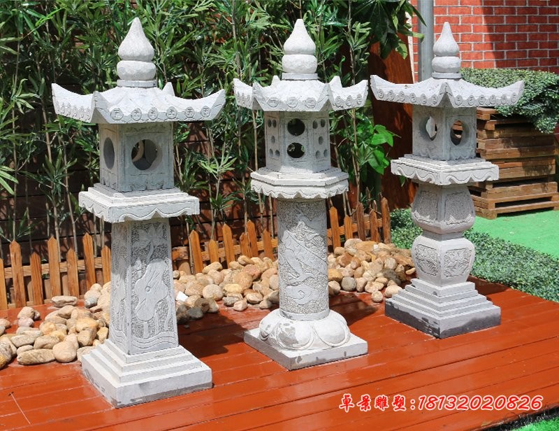 大理石灯，酒店景观石雕