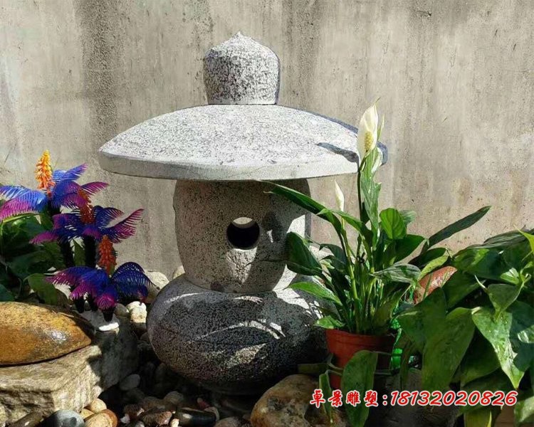 大理石灯笼 公园石灯 (2)