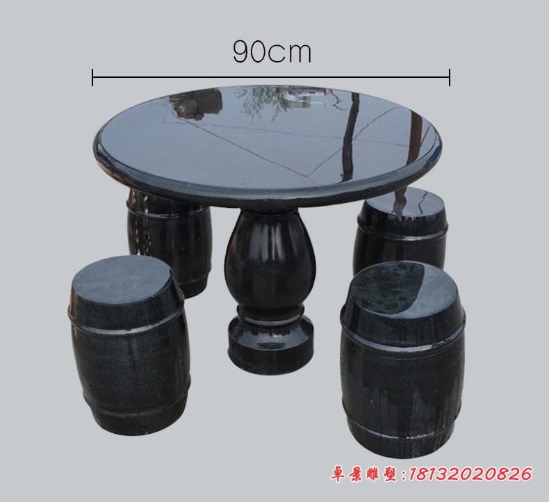 大理石桌凳，庭院景观石雕