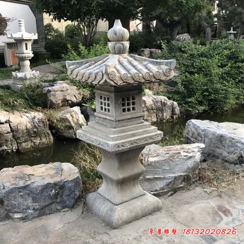 仿古石灯 公园照明石雕灯 (2)