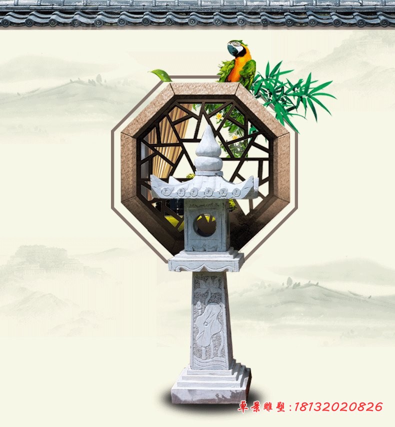 仿古石灯，故宫石灯