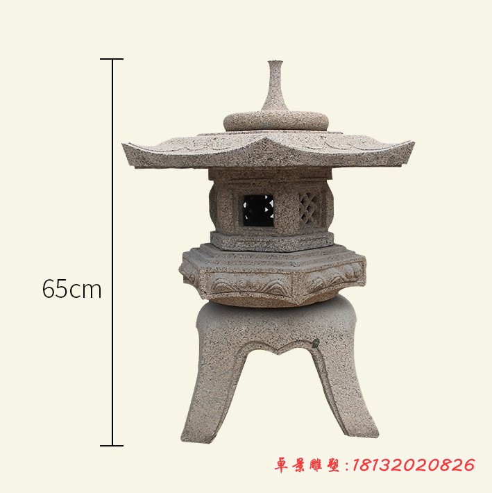 仿古石灯笼，落地草坪照明灯