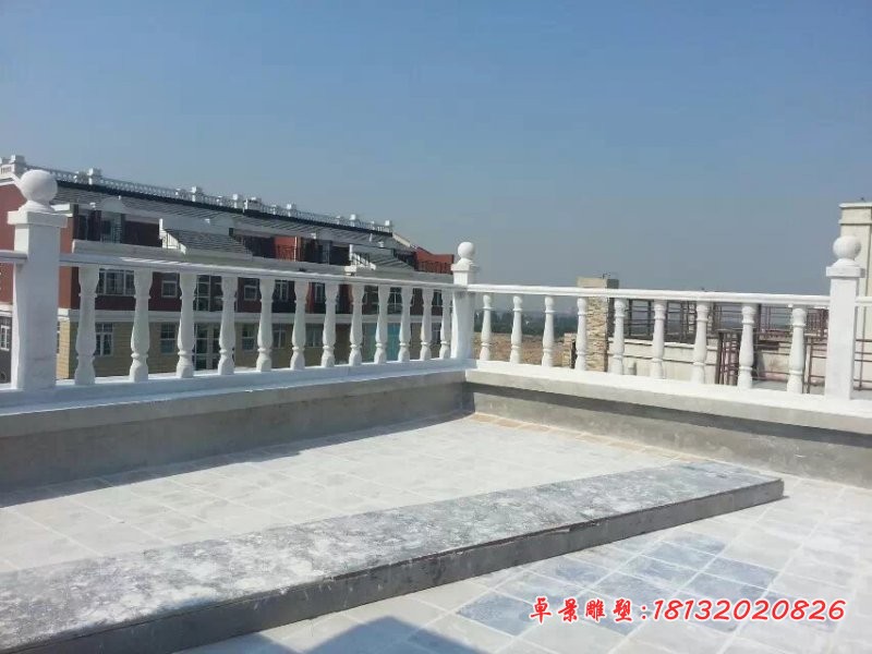 草白玉栏杆石雕别墅石栏杆