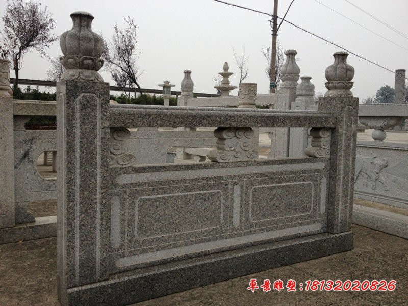 大理石栏板雕塑公园栏板石雕 