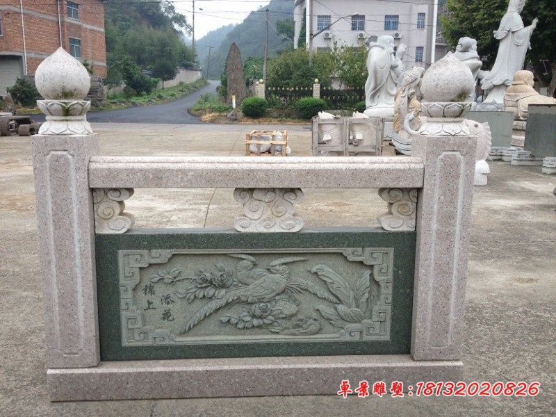 大理石栏板雕塑公园栏板石雕 