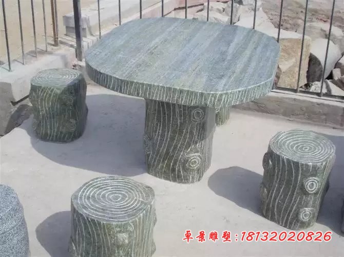 大理石桌凳雕塑公园石桌石凳 