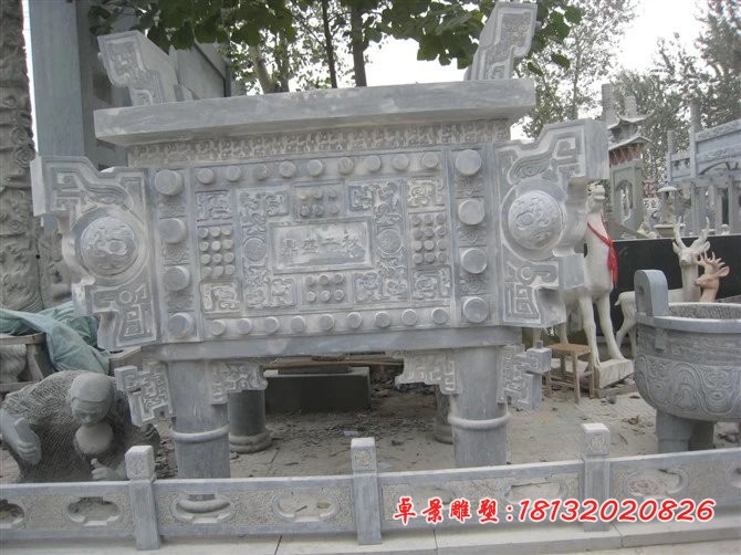 鼎盛千秋雕塑企业石雕鼎 