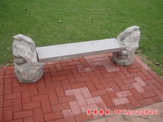 动物石凳雕塑公园凳子石雕 