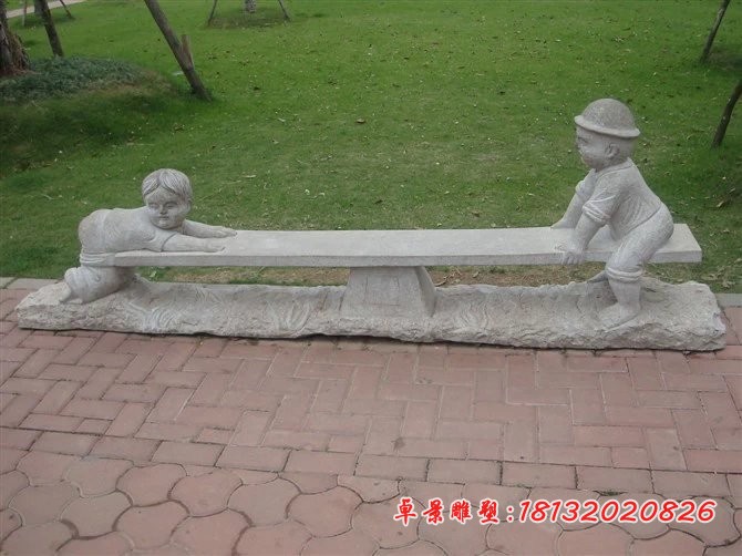 动物石凳雕塑公园凳子石雕 