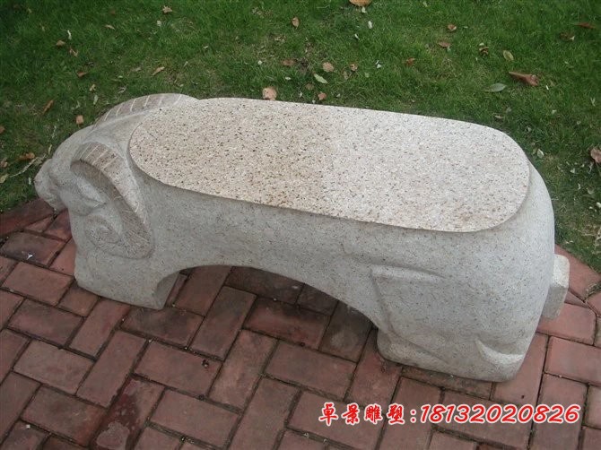 动物石凳雕塑公园凳子石雕