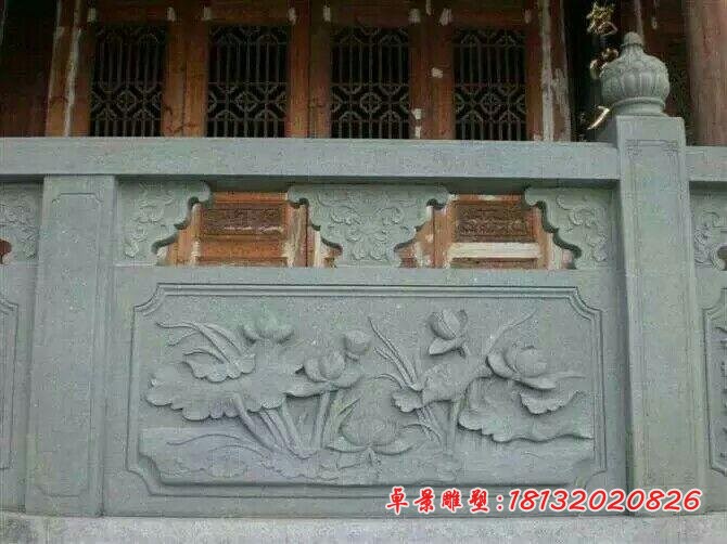 防护栏板石雕青石栏板雕塑 (5)