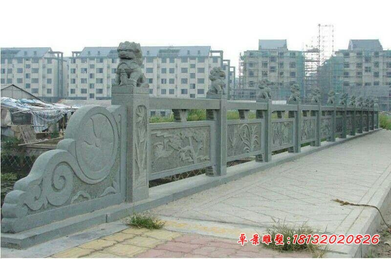 防护栏板石雕青石栏板雕塑 (6)