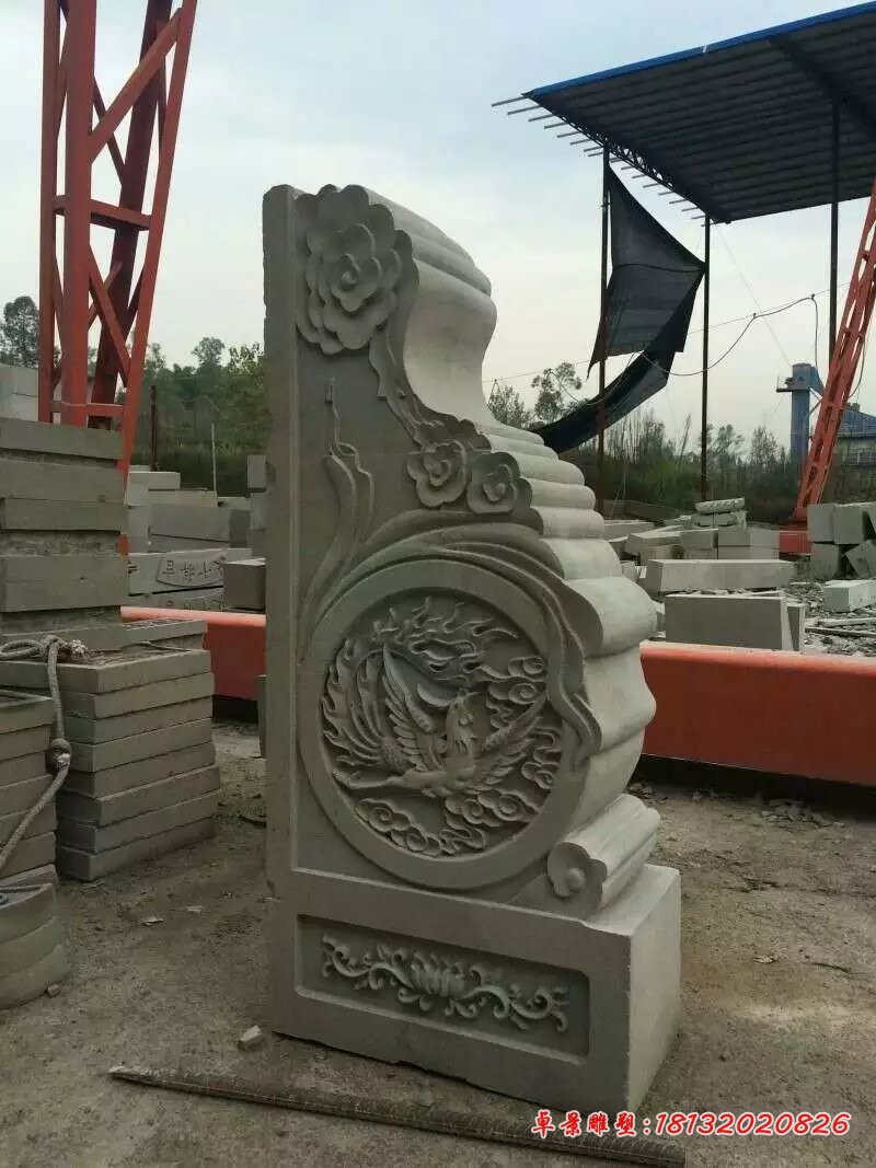 仿古石抱鼓雕塑门鼓石雕 (1)