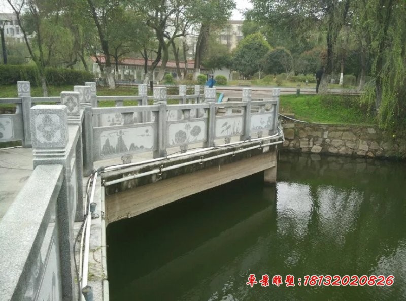 公园栏板石雕大理石栏板雕塑 