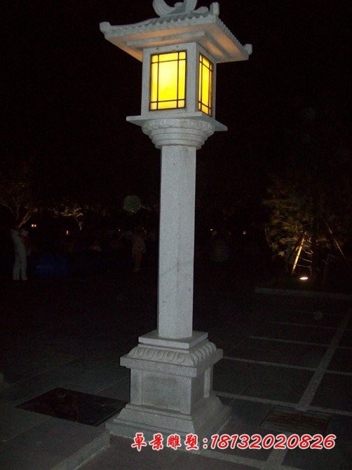 宫灯石雕公园大理石灯雕塑 