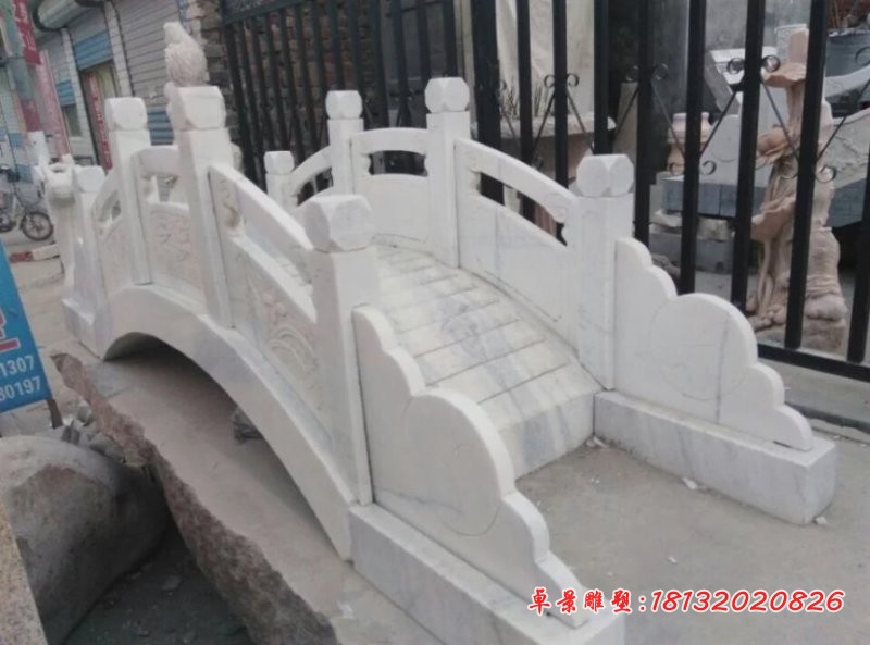 拱桥石雕汉白玉公园石桥雕塑