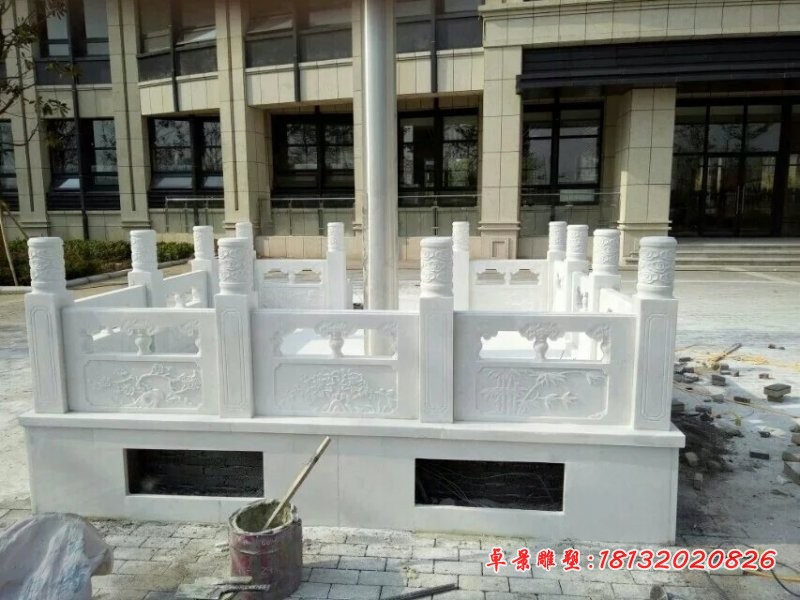 国旗台雕塑汉白玉石雕升旗台 (2)