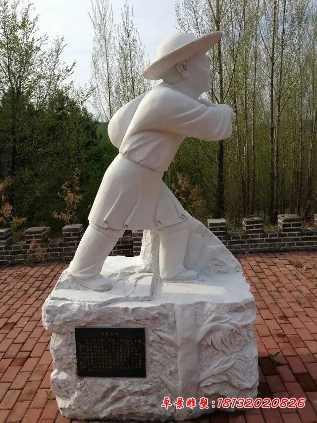 汉白玉二十四孝雕塑景区景观石雕 (2)