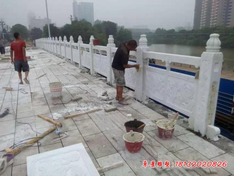 汉白玉栏板石雕石材栏板雕塑