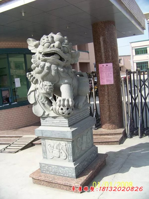 南狮石雕仿古石狮子雕塑 (3)