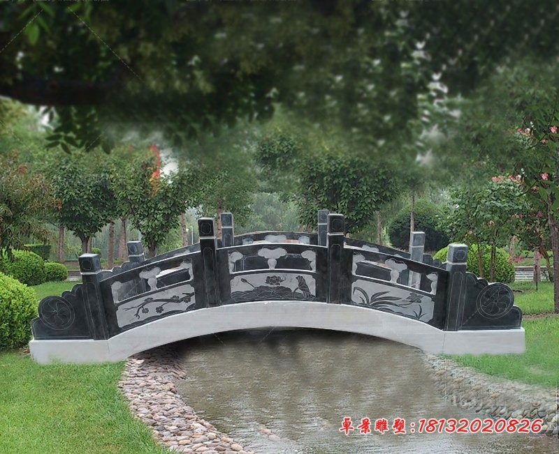 青石栏板，园林景观石雕