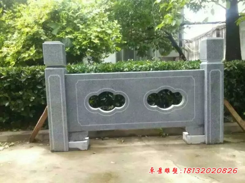 青石栏板雕塑公园栏板石雕 