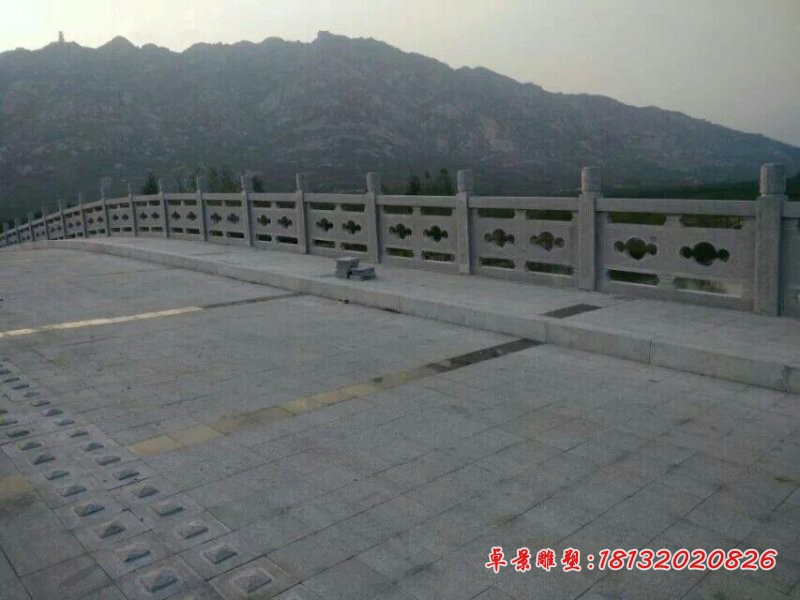 青石栏板雕塑公园栏板石雕 