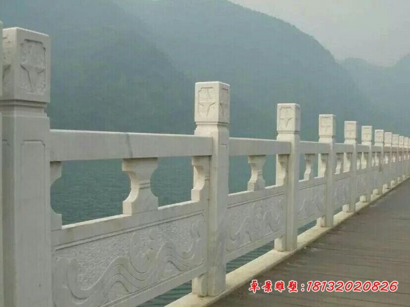 石栏板雕塑公园栏板石雕 