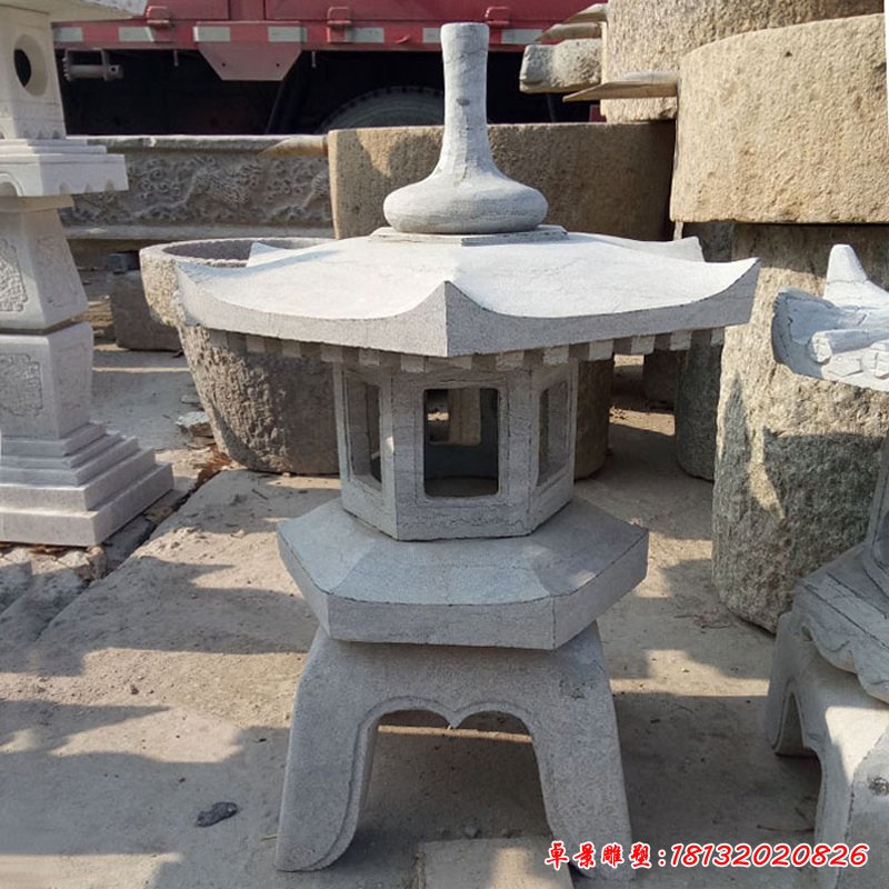 公园仿古石灯 石雕宫灯 (16)