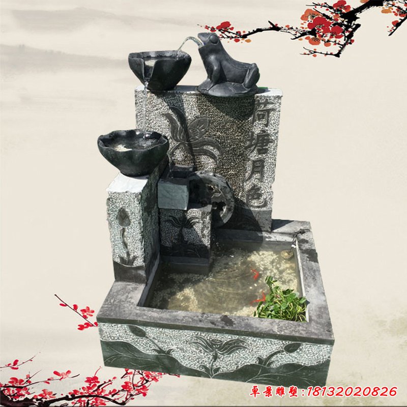 大理石水池  石雕公园景观雕塑