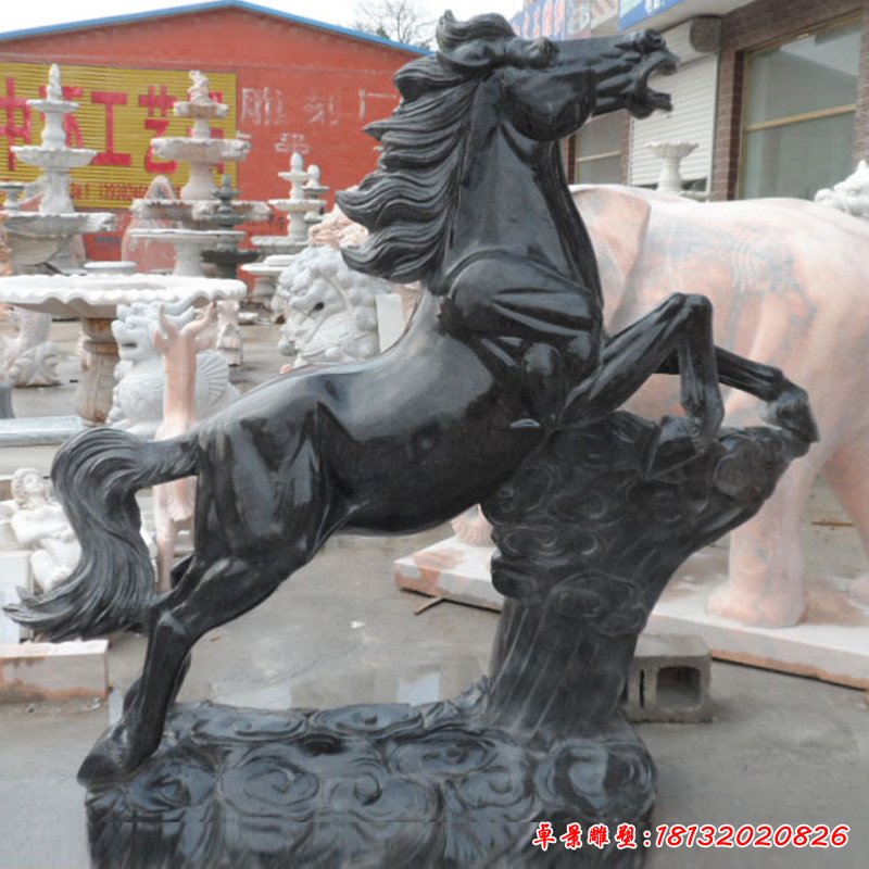 大理石生肖马雕塑 (32)