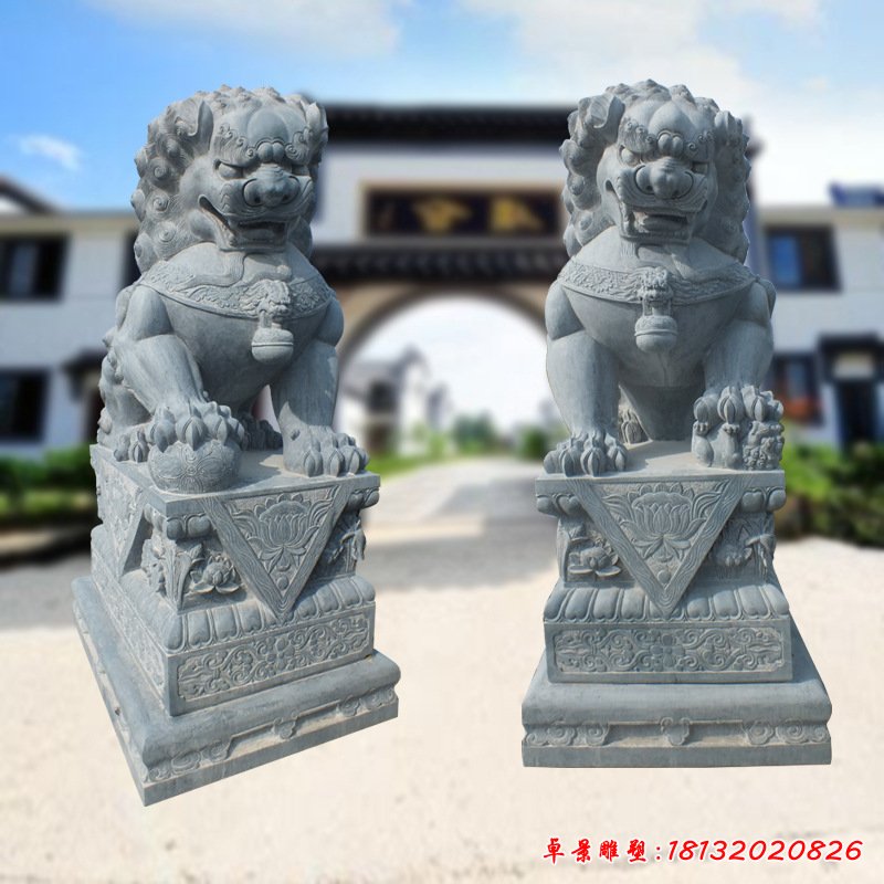 青石狮子雕塑 (81)