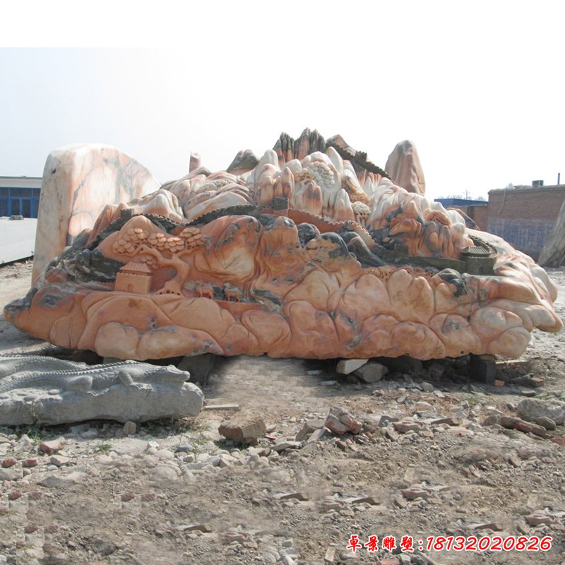 大理石假山  石雕公园景观摆件