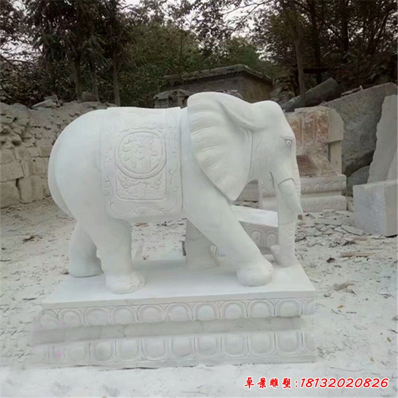 大理石小象雕塑 (31)