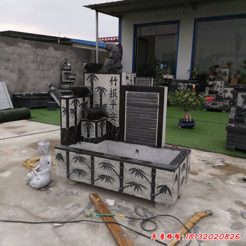 石雕仿古流水摆件 青石石雕 喷泉景观室内外庭院装饰96313