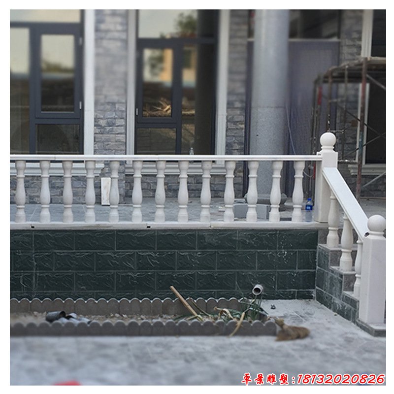 石雕别墅栏杆雕塑 (2)