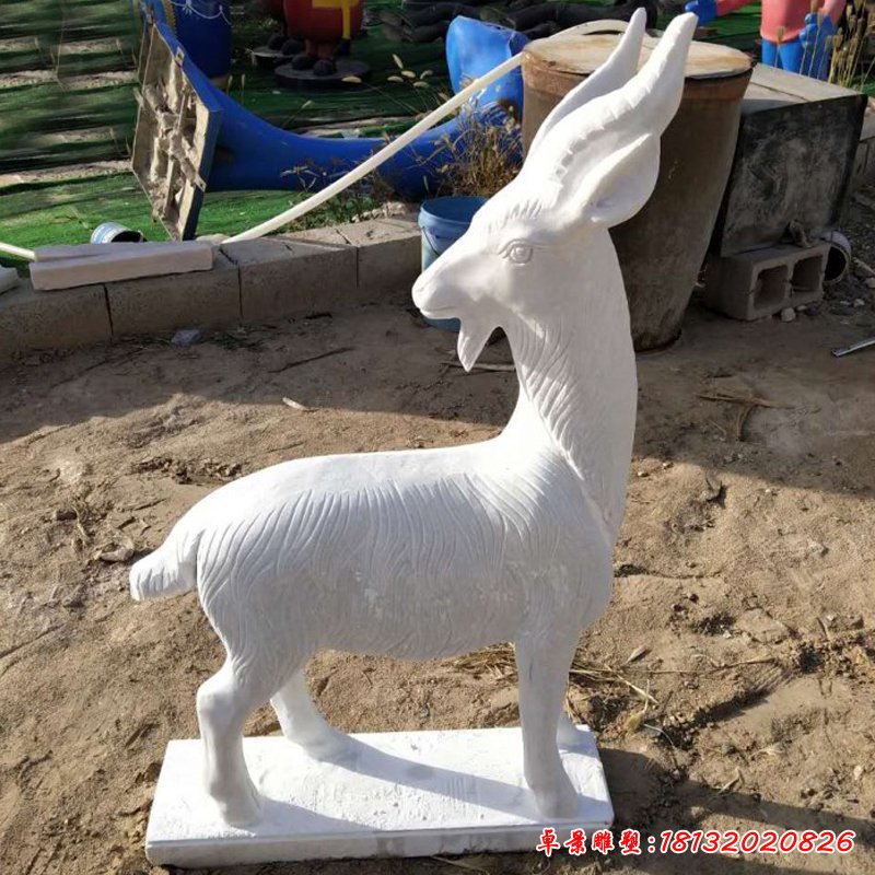 大理石羊雕塑 (74)