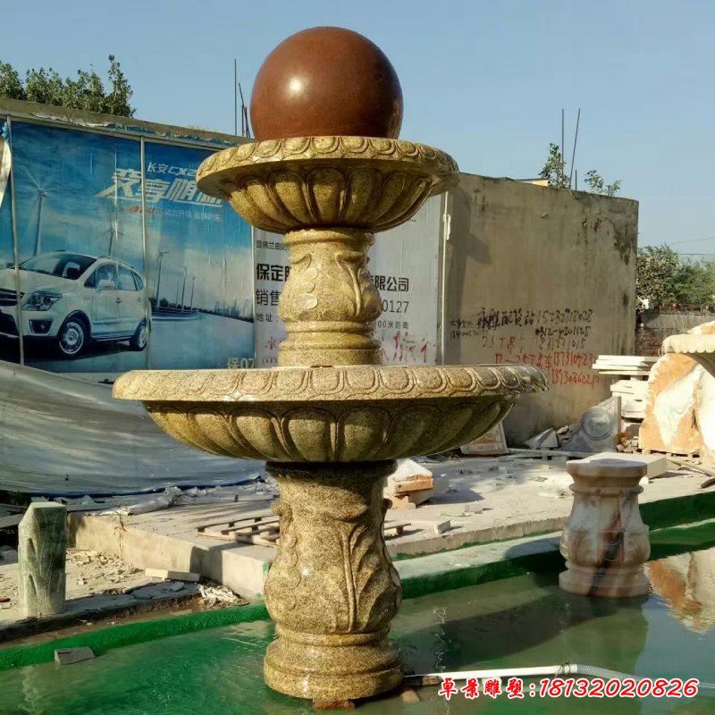 风水球喷泉石雕